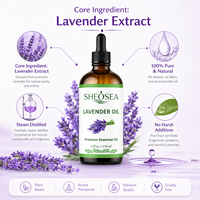 Huile Essentielle de Lavande Pure 30ml Qualité Thérapeutique pour Diffuseur, Sommeil, Soins de la Peau, Aromathérapie, Massage et Fabrication de Savon DIY