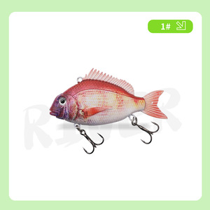 Poisson daurade Vib dur appât 3d leurres pêche 6cm 8cm 9cm ABS dur Vibe <span class=keywords><strong>leurre</strong></span> - Product Image 6