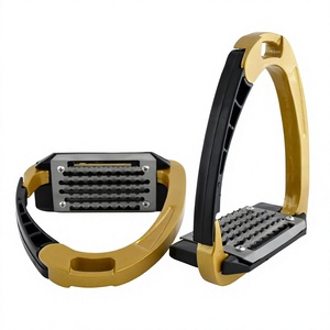 Équipement équestre : Étriers de sécurité en aluminium à dégagement rapide et amortisseurs pour l'équitation (vente en gros) - Product Image 1