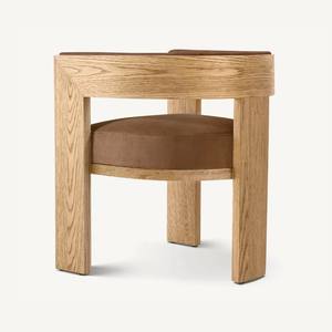 Настраиваемый Современный Высококачественный дубовый деревянный цилиндр круглый обеденный стол стул обеденный набор для 4 мест - Product Image 6