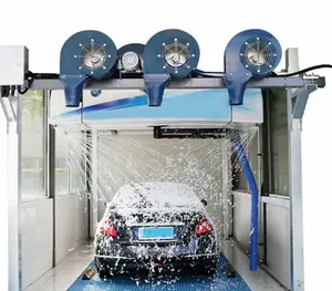 Automatic Car Wash Machinery For Sale In Germany With Water Wash Foam Drying System