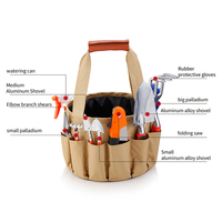 Vente chaude Portable Bonsaï Outils Ensemble Comprend Toile Sac En Alliage D'aluminium Pelle Ciseaux De Jardin Arrosoir et Scie Pliante