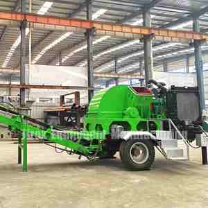 Máquina trituradora de madera móvil de 18.5kw, aprobado por la CE, nuevo motor de componente central, nuevos rodamientos, caja de cambios, maquinaria forestal, nuevo motor - Product Image 1