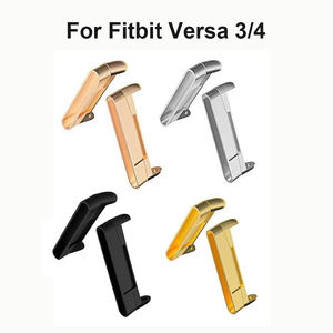 Connecteur de bracelet de montre en acier inoxydable pour <span class=keywords><strong>Fitbit</strong></span> <span class=keywords><strong>Versa</strong></span> <span class=keywords><strong>3</strong></span>/4, adaptateur métallique 20 mm - Product Image 1