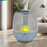 Diffuseur d'arômes, humidificateur d'air, humidificateur évaporatif, lumière d'ambiance LED multicolore, utilisation hôtelière, capacité 0,5-2,0 L, <36 dB