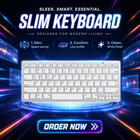 Keyboard Mini Nirkabel 78-Tombol OEM/ODM Pabrik, Keyboard Portabel Ringkas Kustom untuk Laptop, Tablet, Smartphone