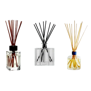 <span class=keywords><strong>Diffuseur</strong></span> de parfum JK Reed, écologique, parfum floral, aromathérapie sans flamme, récipient en verre, motif végétal, non toxique, sûr pour la maison et la voiture - Product Image 1