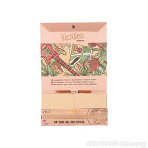 Papier à rouler Kingsize Honeypuff 110mm naturel brun non blanchi avec filtres, accessoires de fumage en gros pour tubes à cigarettes - Product Image 5