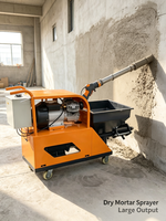 Pulvérisateur de mortier à vis portable pour le plâtrage des murs extérieurs et les applications de décoration de maisons
