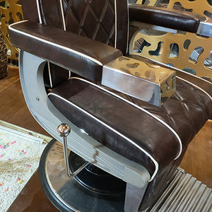 एशियाई बाजार हेयर सैलून फर्नीचर लक्जरी मालिश कुर्सियों एल्यूमीनियम भारी ड्यूटी काले नाई कुर्सियों - Product Image 5