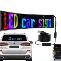 Panneau souple universel flexible 38x10cm avec éclairage LED Devil Eyes pour accessoires de voiture et de camion