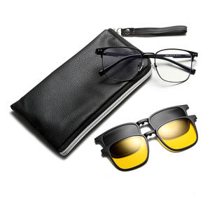 Lunettes de soleil magnétiques pour hommes Grey Jack, monture en acier inoxydable, verres TAC, anti-UV, polarisées, monture complète 6304 - Product Image 5