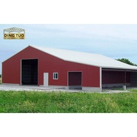 Conception de ferme d'élevage de chèvres Entrepôt bon marché Hangars à structure métallique Entrepôt en acier de construction Fabrication structurelle en acier