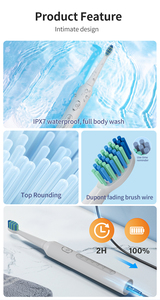 Cepillo de Dientes Eléctrico Recargable Inteligente Portátil a Prueba de Agua IPX7 <span class=keywords><strong>Fairywill</strong></span> con Irrigador Bucal para Dientes - Product Image 6