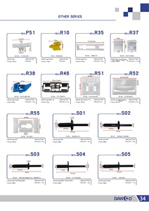 Klip Y Sujecion Automotriz <span class=keywords><strong>Premium</strong></span> PA66 kualitas baik S05 hitam OEM 15614746 klip Automotriz retainer mobil Fiffuser ventilasi keling - Product Image 4