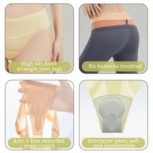 Aiermei Lieferant Großhandel Benutzer definiertes Logo ultra dünne schnell trocknende nahtlose Tangas De Mujer Tanga Unterwäsche Frauen Riemen und g <span class=keywords><strong>String</strong></span> - Product Image 4