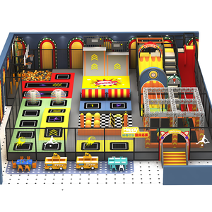 Factory <span class=keywords><strong>Pokiddo</strong></span> Sports Indoor Trampoline Park 4 en 1 Función múltiple Adultos Niños Ejercicio Play Park Kids Playground - Product Image 4