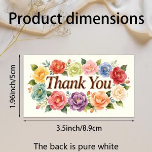 Biglietti di ringraziamento personalizzati OEM ODM con logo, finitura opaca, biglietti di auguri con rivestimento UV lucido, biglietti da visita per insegnanti, personale scolastico e ufficio - Product Image 2