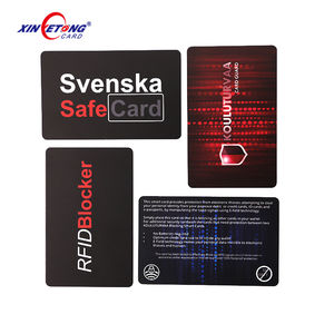 Dispositif d'écrémage de carte de débit anti-piratage Carte de blocage RFID 13.56mhz Carte de blocage de bouclier de signal NFC - Product Image 1
