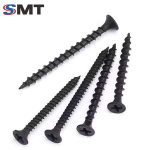 Herstellerdirektvertrieb Hochwertige Kohlenstoffstahl Metrische Schwarz Phosphatierte Beschichtung Feingewinde Phillips Trockenbauschrauben - Product Image 2