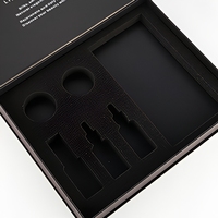 Boîte cadeau rigide magnétique haut de gamme en carton recyclé, emballage de luxe écologique, options de logo personnalisé