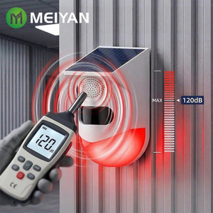 Alarme solaire extérieure en gros avec détecteur de mouvement PIR, télécommande, sirène étanche et lumière stroboscopique pour la sécurité des exploitations agricoles - Product Image 5