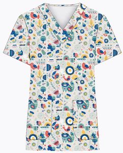 Logo personnalisé pleine impression hommes femmes clinique dentaire infirmière <span class=keywords><strong>médecin</strong></span> médical hôpital pour animaux de compagnie coton gommages hauts - Product Image 3