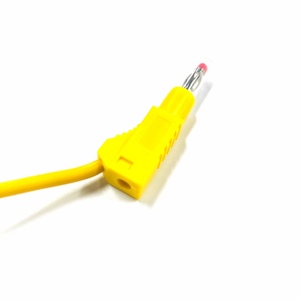 كابل اختبار بقابس موز 4 مم معزول ذكر إلى أنثى، مع غلاف PVC أصفر 2.5 مم²، محول سلك طاقة تيار مستمر للمختبرات - Product Image 4