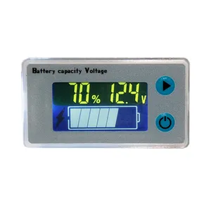 Evrensel pil kapasitesi voltmetre Tester dijital voltmetre monitör LCD araba kurşun-asit göstergesi 10-100V voltmetre