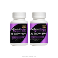 Compléments alimentaires en capsules pour enfants et adultes, marque privée, calcium D3 K2 B12 magnésium, santé des os, des nerfs et des muscles
