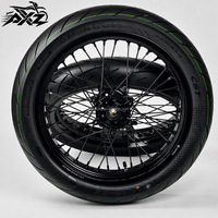 Kit de Ruedas Supermoto Surron Ultra Bee de 17 Pulgadas 100/80-17 130/70-17, Juego Completo de Ruedas con Radios de Acero al Carbono, Piezas para Motocicletas Eléctricas