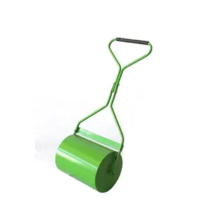 야드 청소 손 운영 모래 또는 물 채워진 손 푸시 정원 도구 잔디 사용 잔디 롤러