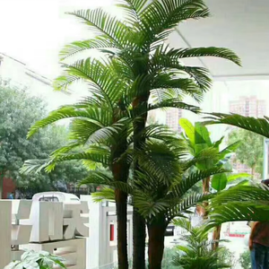 <span class=keywords><strong>Palmera</strong></span> Artificial Grande en Maceta para Centros Comerciales y Decoración de Interiores, Vegetación Tropical Exuberante - Product Image 3