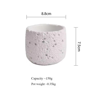 Venta Directa de Fábrica: Contenedores Creativos de Cemento Vacíos para Velas, Tazas de Regalo con Fragancia Romántica para Decoración del Hogar, Estilo Clásico - Product Image 5