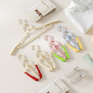 Folding <b>Clothes</b> <b>Rack</b> Portable Space Saving Non Slip Travel Hanger Extendable Multi Functional Dormitory Coat Hanger - Product Image 1