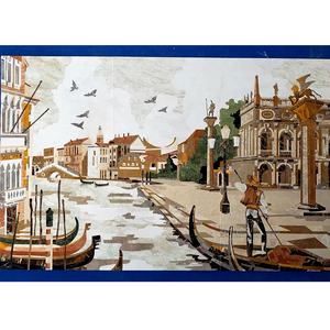 Venice Design struttura in marmo a getto d'acqua medaglione in marmo - Product Image 5