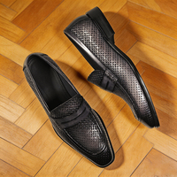 Nouvelle Arrivée Chaussures Décontractées pour Hommes en Cuir Véritable Mocassins Respirants en Maille Chaussures de Bureau pour Hommes Prix de Gros