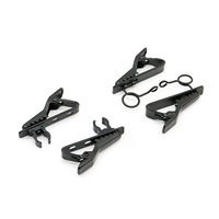 Microphone cravate avec clip métallique, pièces de rechange pour microphone, clip de col pour chemise