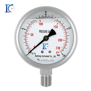 เกจวัดแรงดันน้ำมัน/อากาศ แบบกันกระแทก ทำจากสแตนเลสทั้งตัว รุ่น YTN-100F - Product Image 1