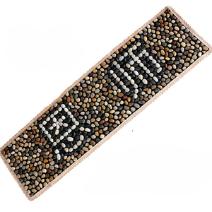 Estera de masaje de pies de piedra de flor de lluvia Natural, manta para caminar de pedicura, tabla de presión de guijarros, almohadilla masajeadora de pies, masajeadores de pies - Product Image 3