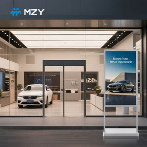 Affichage numérique LCD 4K ultra-fin de 43, 49, 55 et 65 pouces, animation, prise en charge d'Android, luminosité élevée de 350 nits, support métallique, magasin de détail - Product Image 1