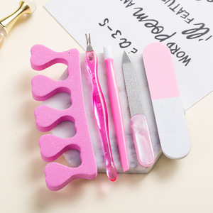 Kit professionnel de manucure et pédicure, lime à ongles, coupe-ongles, repousse-cuticules, pince à cuticules, ensemble d'outils de soin des ongles en acier inoxydable, vente en gros - Product Image 4
