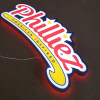 Personnalisé extérieur led double face boîte à lumière signes magasin tenture murale plafond acrylique publicité