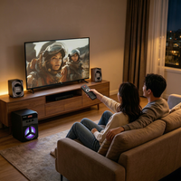 Sistema de Altavoces Multimedia 2.1 con Subwoofer y Sonido Envolvente para Cine en Casa, Sistema de Karaoke para Cine en Casa