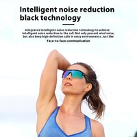 Lunettes Intelligentes Audio Sans Fil pour Lunettes de Soleil Polarisées Anti-Lumière Bleue avec Sangle Réglable Monture TR90 pour le Sport et le Cyclisme