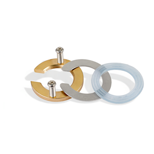 Kit d'écrous hexagonaux en laiton robustes pour robinets d'eau chaude et froide de cuisine - Product Image 1