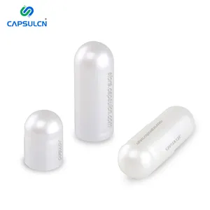 CapsulCN Metallic Capsules Größe 00 0 Weiß Getrennte Bulk Hard Pearl Farbe Leere Gelatine Capsule Shell