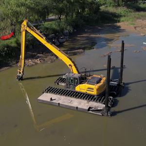 מחפר אמפיבי עם שלדת פונטון לעבודות שפת הנהר - Product Image 2