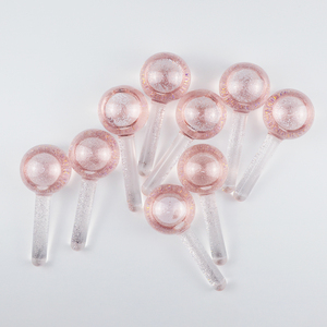 Herramientas de belleza para el cuidado Personal, Gel rosa brillante de cristal para cara, globos de hielo para masaje Facial, bolas de refrigeración, etiquetas personalizadas y caja - Product Image 3