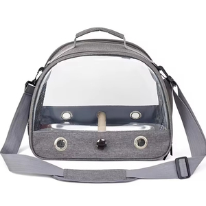 Tas Ransel Perjalanan Burung Modis, Tas Jinjing Kain Oxford Portabel untuk Hewan Kecil Anjing, Penutup Ritsleting, Tipe Selempang, Pengangkut Hewan Peliharaan - Product Image 1